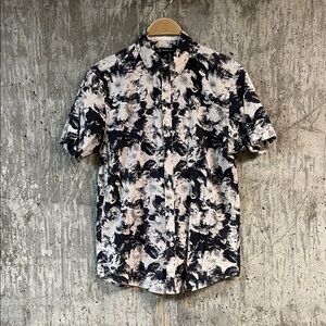 INC INTERNATIONAL CONCEPTS Men's Hawaiian Floral Button Up Shirt Size S